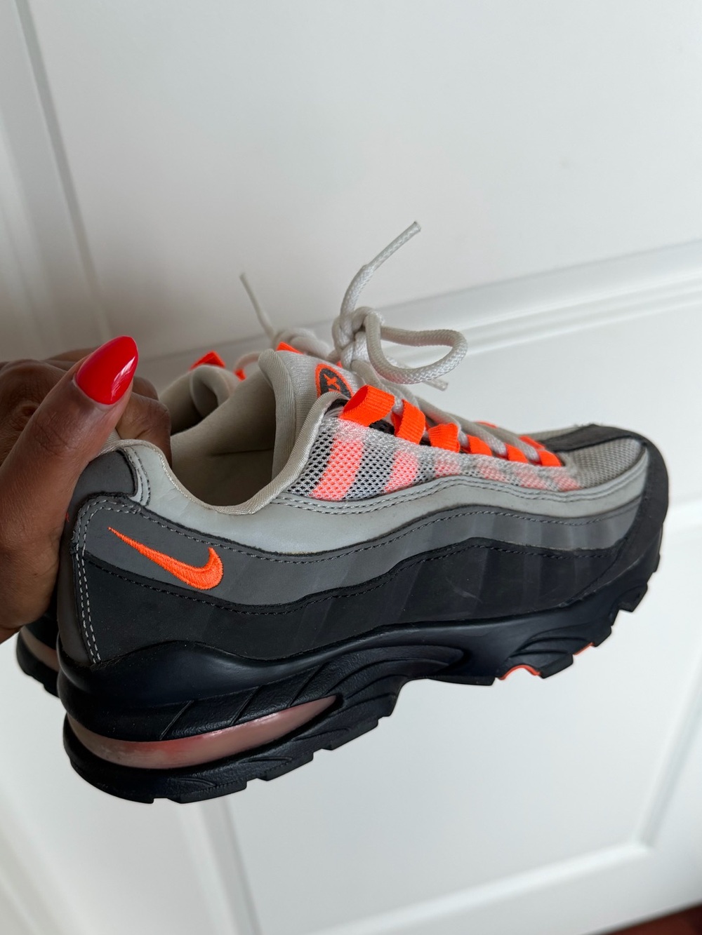 Nike Kids Air Max 95 - Grey & Neon Orange